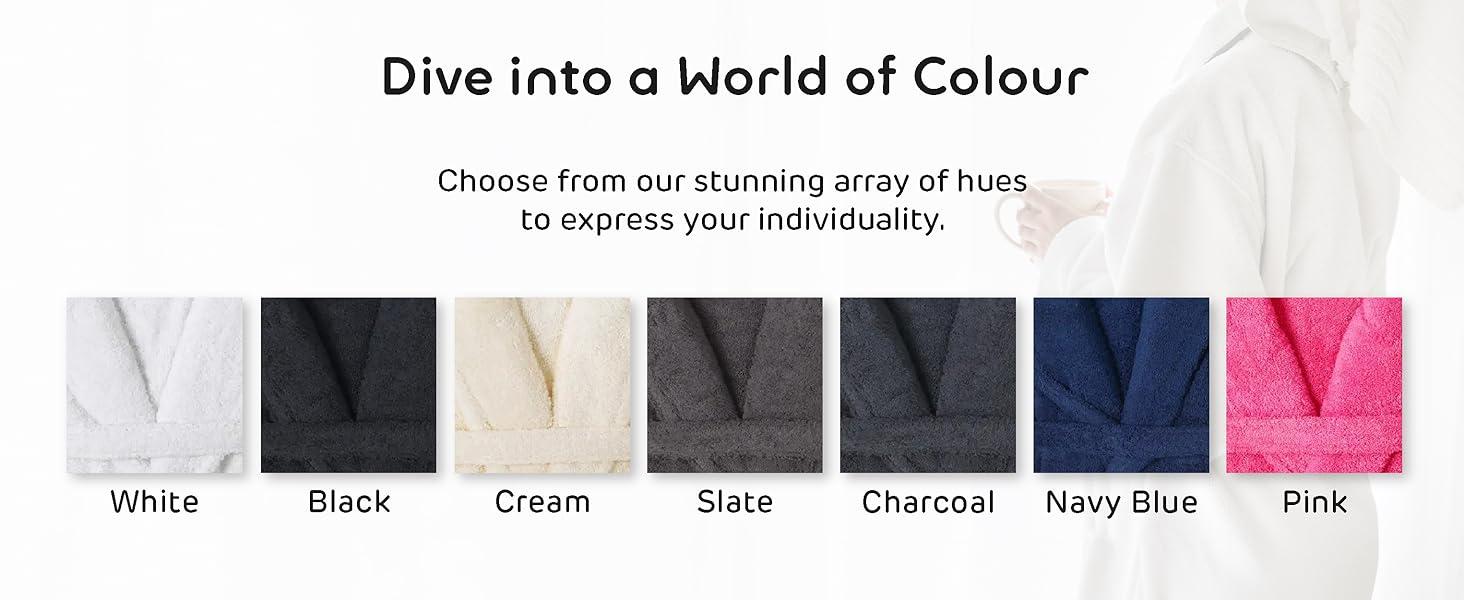 Colour and size options to suit your style