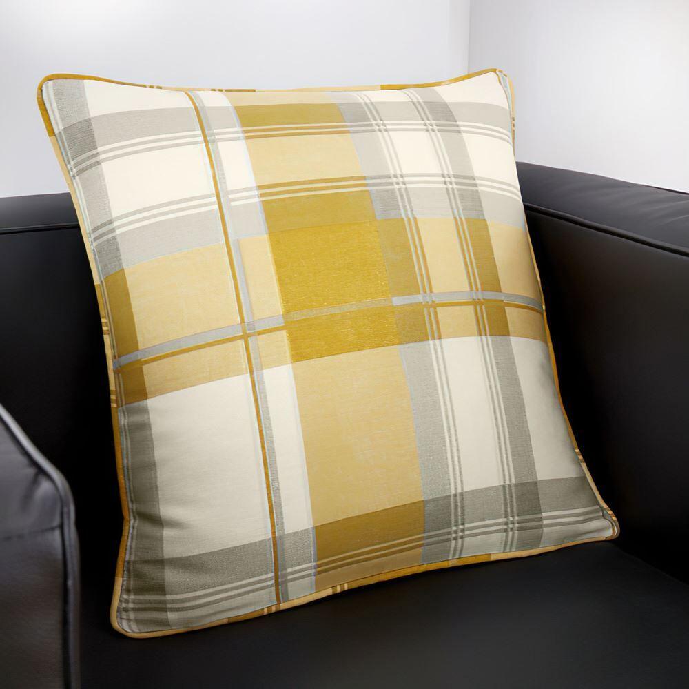 Fusion Balmoral Check 100% Cotton Filled Cushion, 43 x 43 Cm