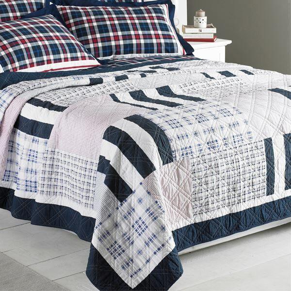 Paoletti Nantucket 100% Cotton Quilted Bedspread, 200 x 230 Cm
