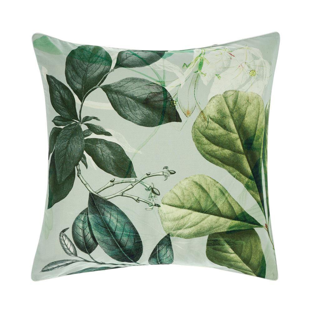 Linen House Glasshouse Botanical Print 100% Cotton Continental Pillow Case, Multi