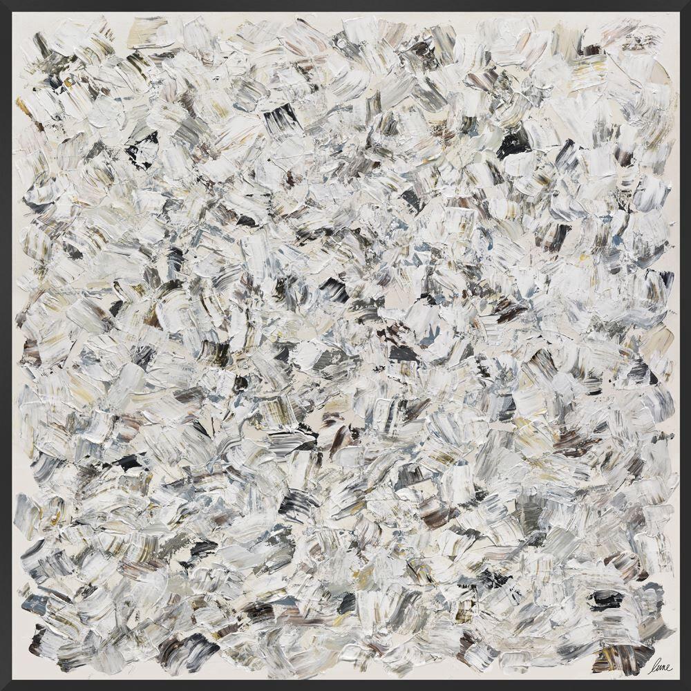 Scatter Box Swish Modern Abstract Framed Hand Painted Print Canvas Wall Art