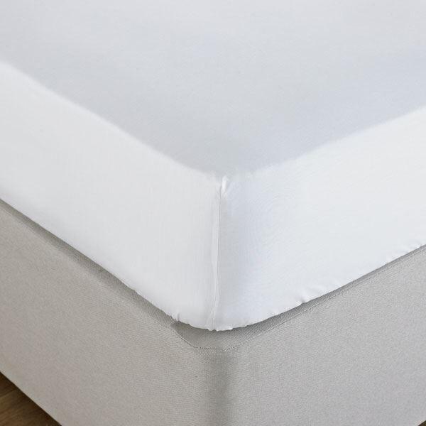 Riva Paoletti 100% Egyptian Cotton Percale 200 Thread Count Fitted Sheet, White